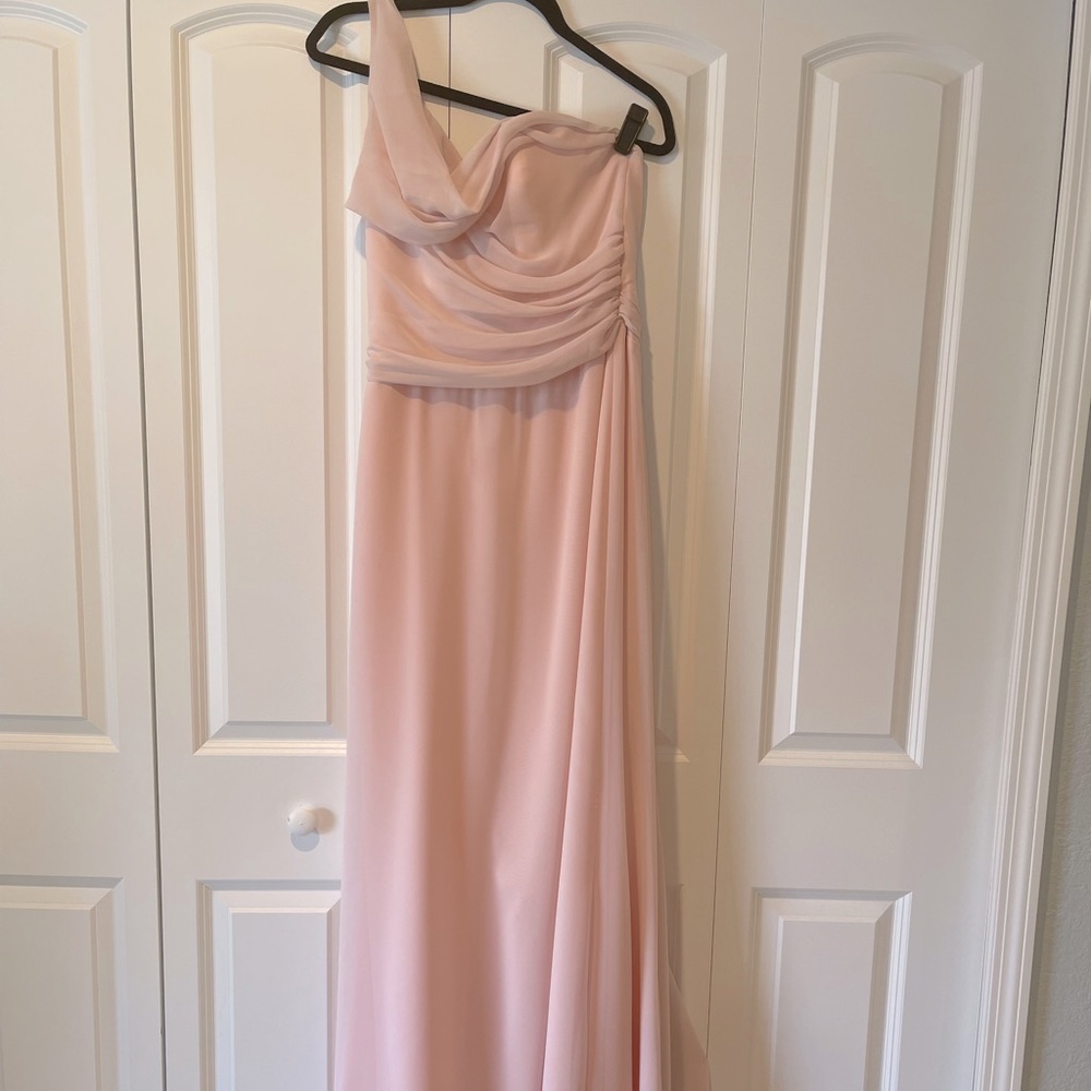 Beautiful bridesmaid dress in blush